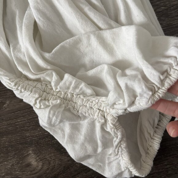 Free People Harem Pants Jumpsuit Playsuit Womens M Ivory Boho Hippie Lagenlook - Picture 6 of 16